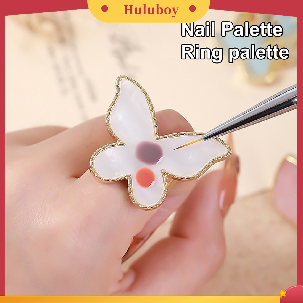 Huluboy Huluboy♡ Cincin Palet Cat Kuku Universal Mudah Dibersihkan Warna Emas