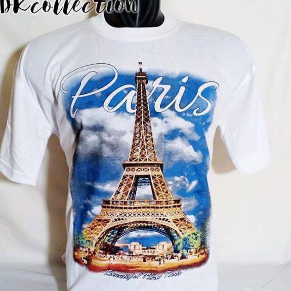 cbg-008♥ oleh oleh kaos paris souvenir  baju paris kaos Souvenir paris kaos perancis kaos france 
