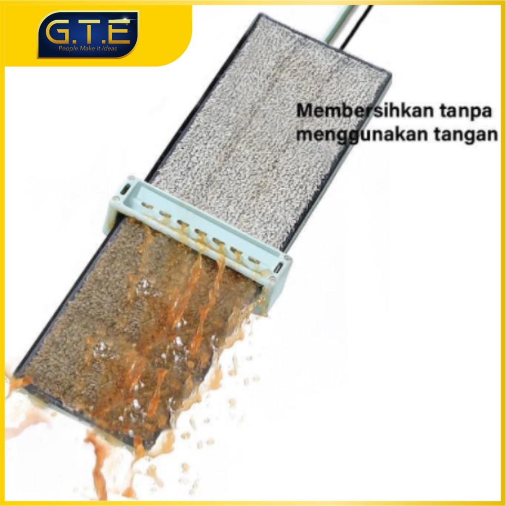 GTE | Alat Pel Lantai Ultra Mop | pel lipat serbaguna | perabot rumah tangga