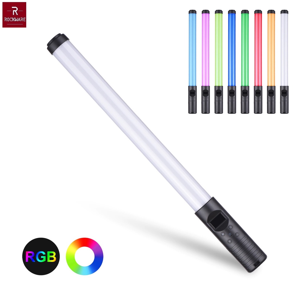 AKN88 - ROCKWARE RGB Colorful Handheld Lighting Stick - Alat Cahaya Fotografi