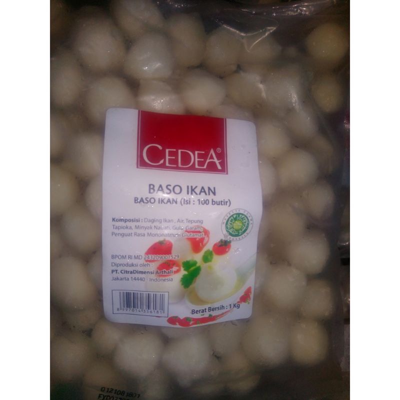 

Cedea Baso Ikan isi 100 Butir/1 kg