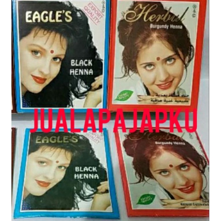 Henna Rambut / Pewarna Rambut/ Semir Rambut Henna EAGLE