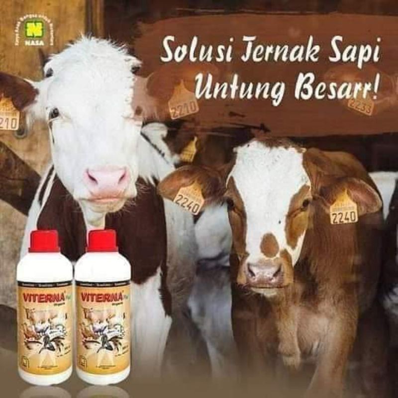 Vitamin Ternak & Ikan / Viterna / Penggemuk Hewan Ternak / Viterna Nasa