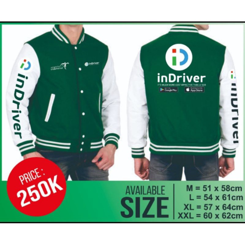 Jaket Baseball motif InDriver