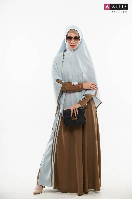 Gamis Aulia Qaisya Linen Gamis Aulia Fashion Gamis syari wanita muslimah premium original