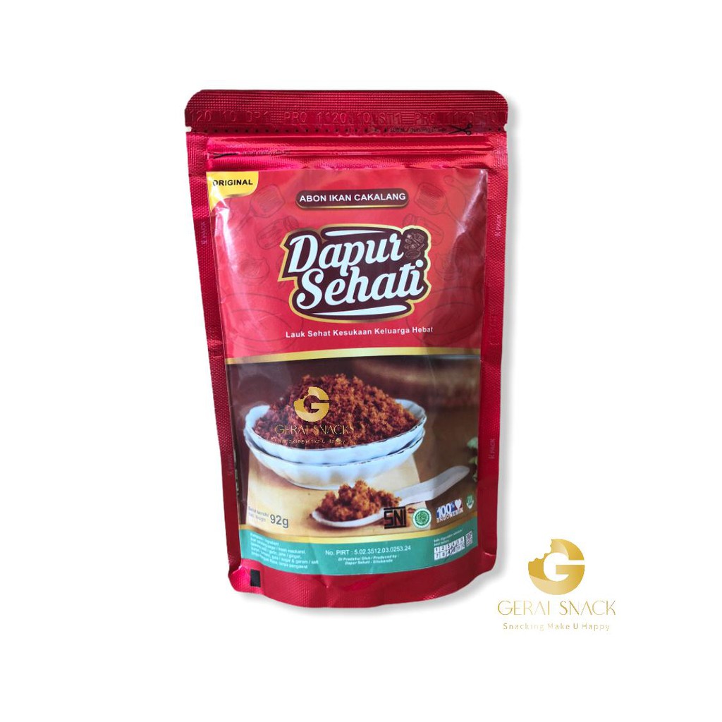 Abon Ikan Cakalang Dapur Sehati Home Made Non Msg (92gr)