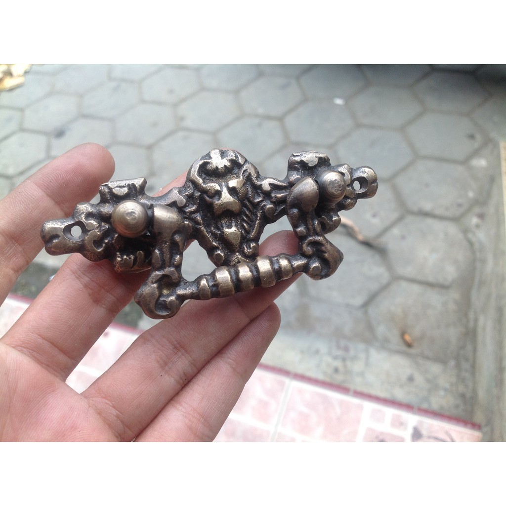 Handle laci kuningan antik / tarikan laci kuningan antik 072