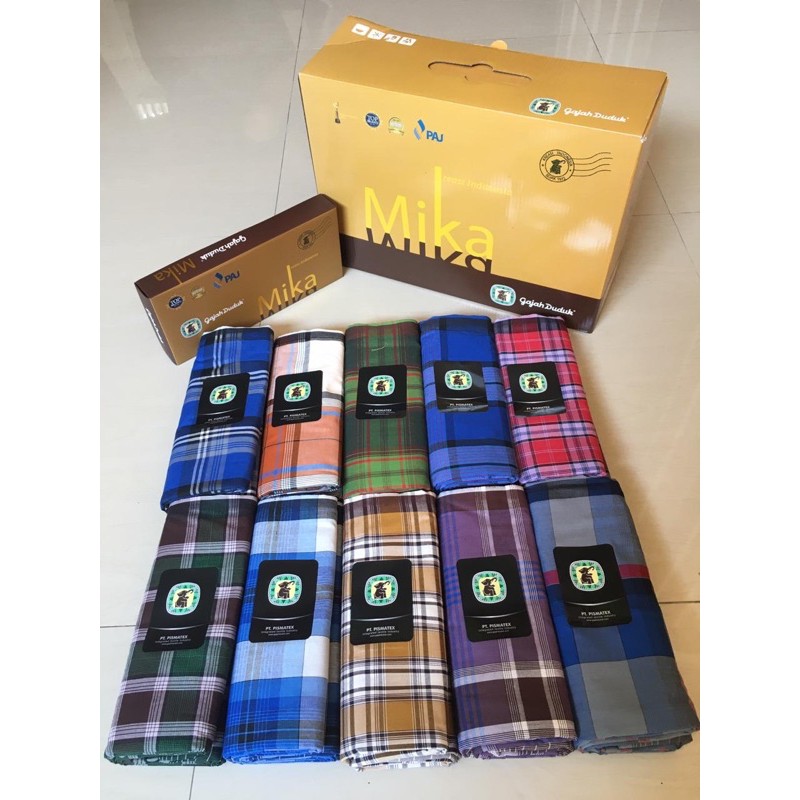 sarung gajah duduk kotak