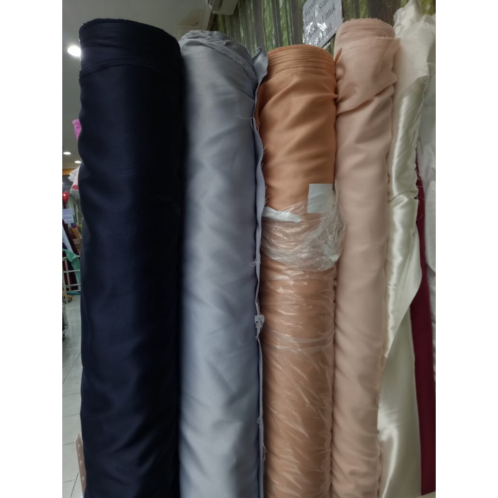 Bahan Satin Roberto Cavalli Silk Meteran ni Shopee Indonesia