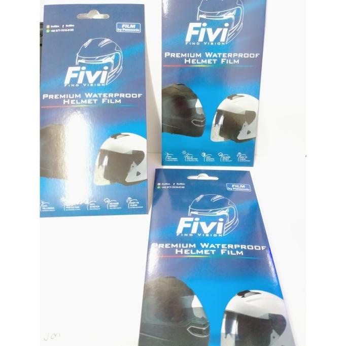 Stiker Anti gores kaca film helm anti air Fivi uv silau visor helmet