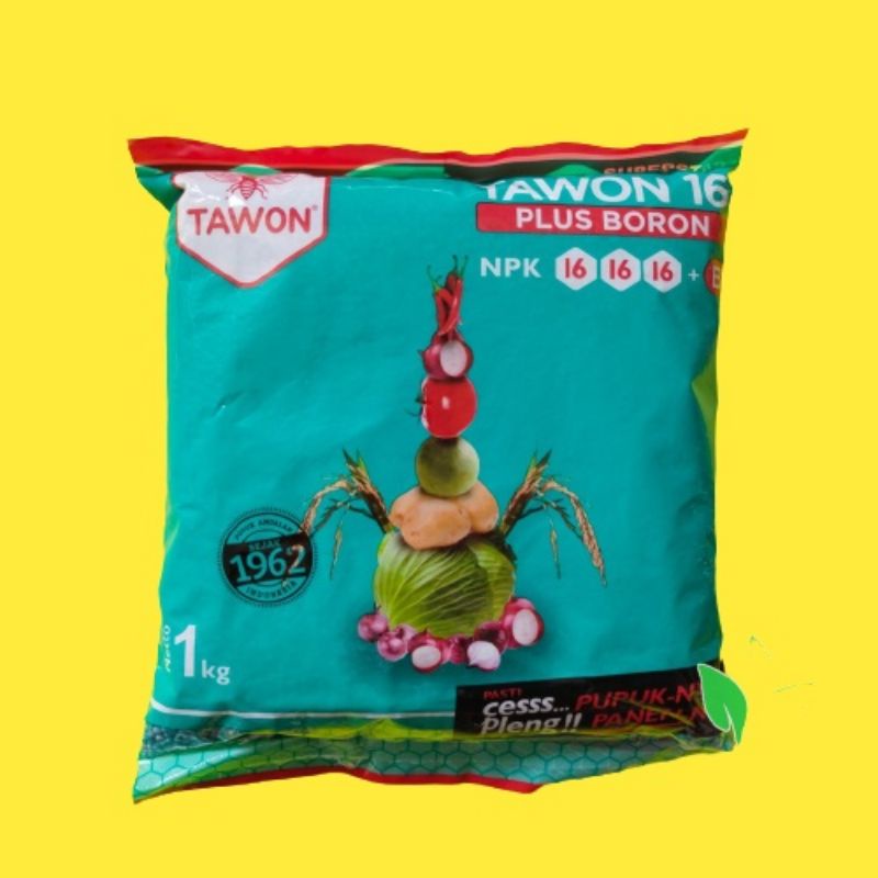 Pupuk NPK Tawon 16 16 16 Plus boron 1000g/1kg