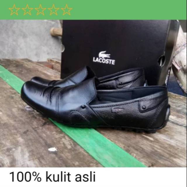 Sepatu Kulit Asli lacoste 04 kulit asli