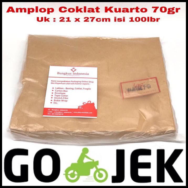 

(Best Seller!!) Amplop Coklat Kuarto