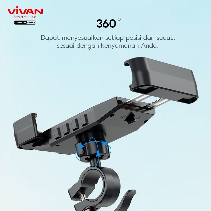 NEW Vivan VMH01 Motorcycle / Bicycle Handle Universal PHONE Holder 4.0-6.5 inch