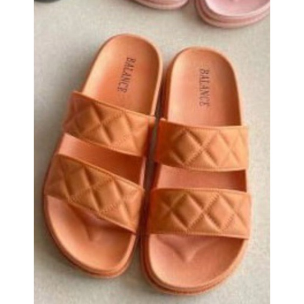 Sandal Jelly Wanita Import 501 Trendy LA-LA Orange