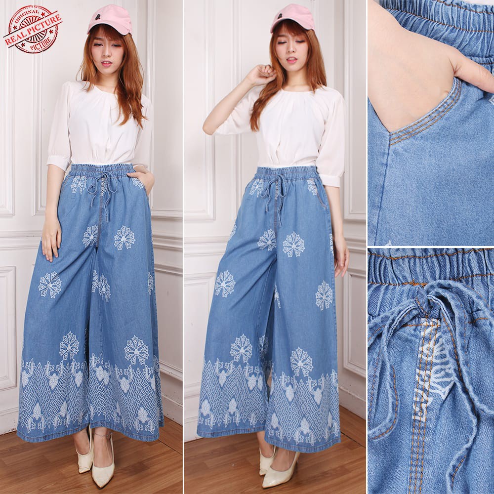 SB Collection Celana Panjang Vanissa Longpants Kulot Casual Jeans Wanita