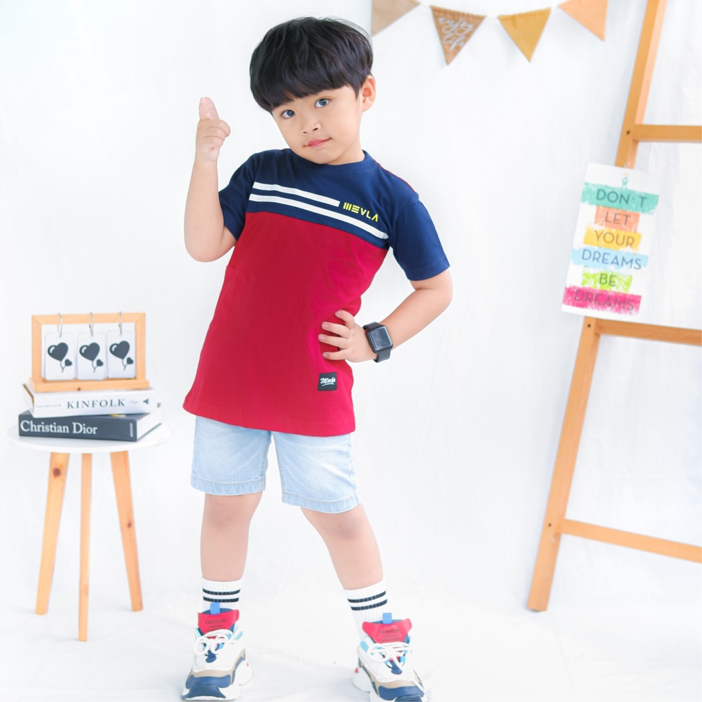 Kaos Anak Laki laki Branded Original Casual Keren Umur 1 - 10 tahun | Casildo - Mevla Kids