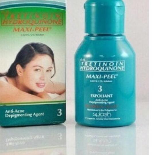 TERLARIS [ORIGINAL FILIPINA] MAXIPEEL TRETINOIN HIDROQUINONE TONER ANTI ACNE / maxi peel / MAXI-PEEL