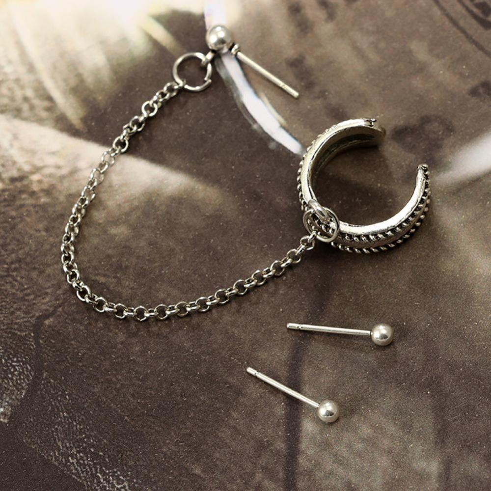 Timekey 4pcs / Set Anting Tusuk Lapis Silver Desain Bola Bulat Untuk Wanita / Anak Perempuan A5K1