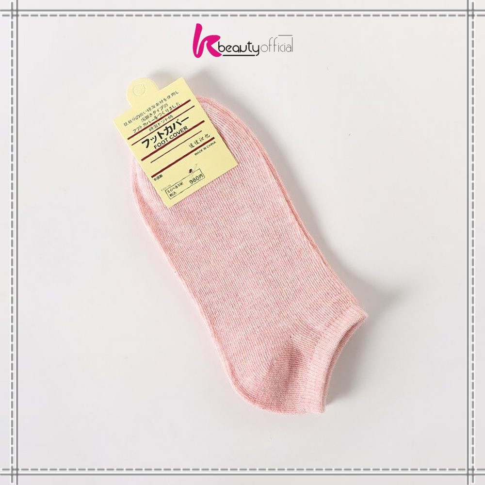 KB-P59 Kaos Kaki Semata Kaki Polos / Kaus Kaki Wanita / Kaos Kaki Ankle Dewasa / Short Socks Import-PINK