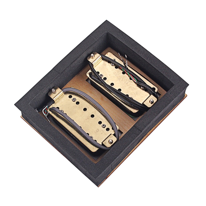 2 Pcs Pickups Magnet Double Coil Kawat Alnico Bridge Neck Pickups Dengan Bingkai Untuk Alat Musik Bass