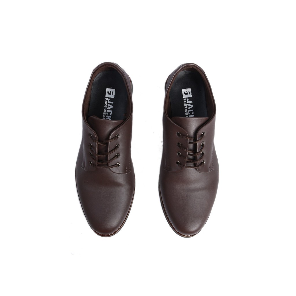 Sepatu Pantofel Coklat Pria Casual Kerja Cowok Kantor Pantofel Oxford Laki |RUSH BROWN| Jack FORIND