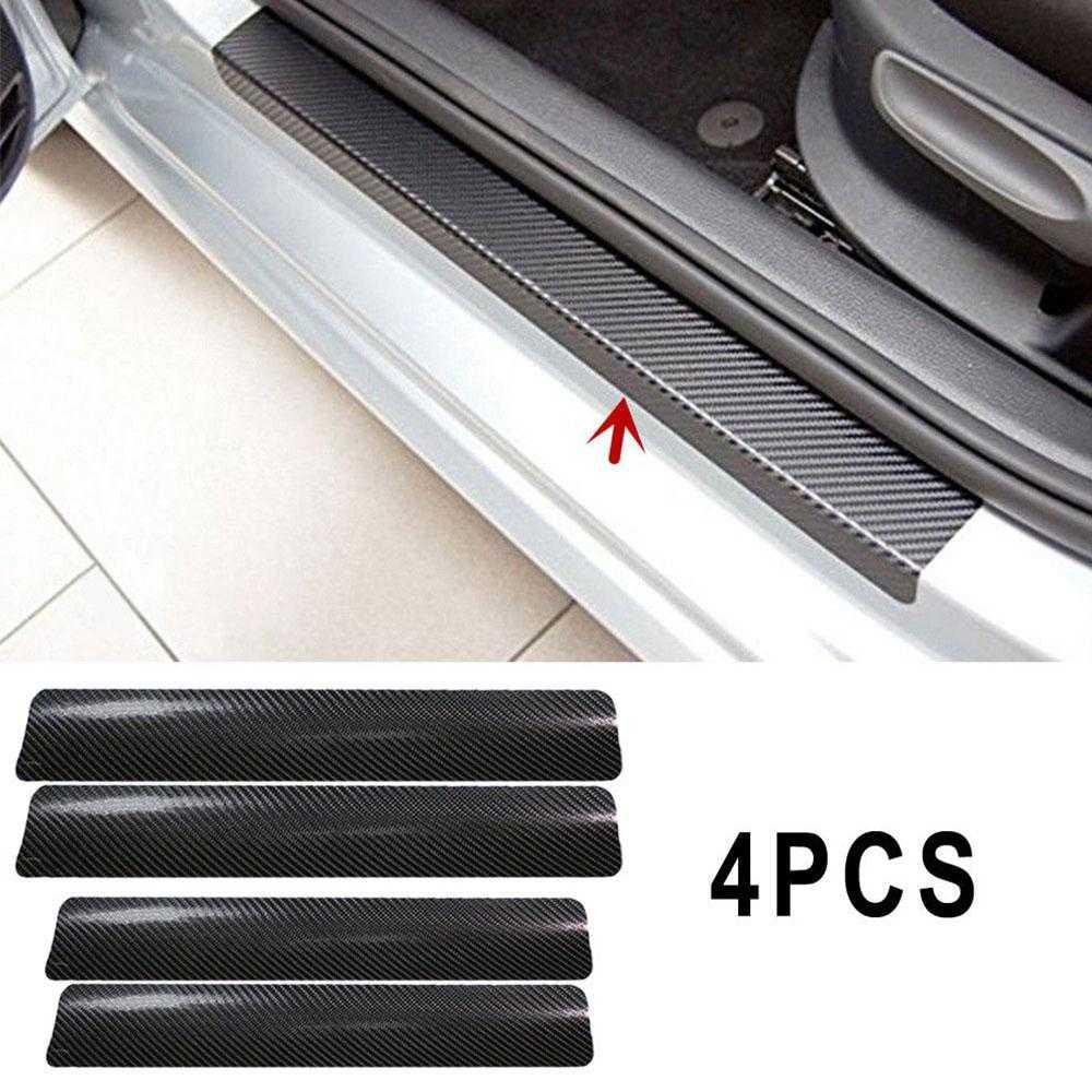 Stiker Carbon Fiber Anti Gores untuk Seal Pintu Mobil