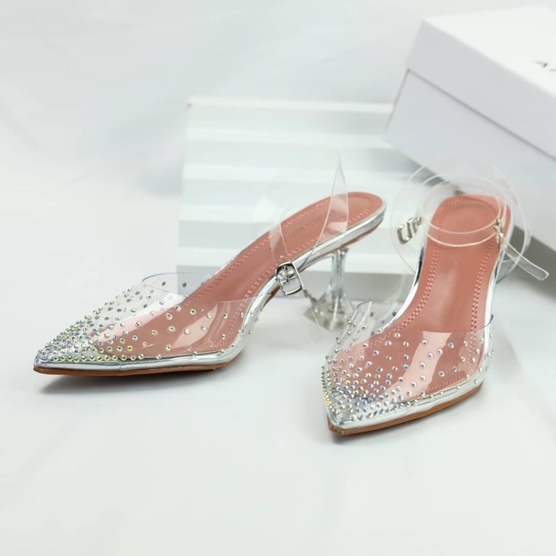 SEPATU WANITA AMINA MUADDI AMS03 AMS04 SWAROVSKI PREMIUM IMPORT