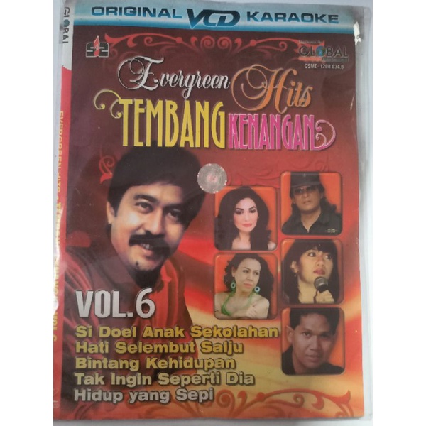 VCD original Evergreen hits tembang kenangan vol.6