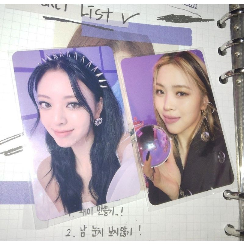 itzy yuna mecima princess po benefit crazy in love cil official photocard