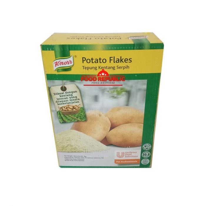 

BISA COD KNORR MASHED POTATO FLAKES 4 KG - TEPUNG KENTANG SERPIH HALAL ENAK