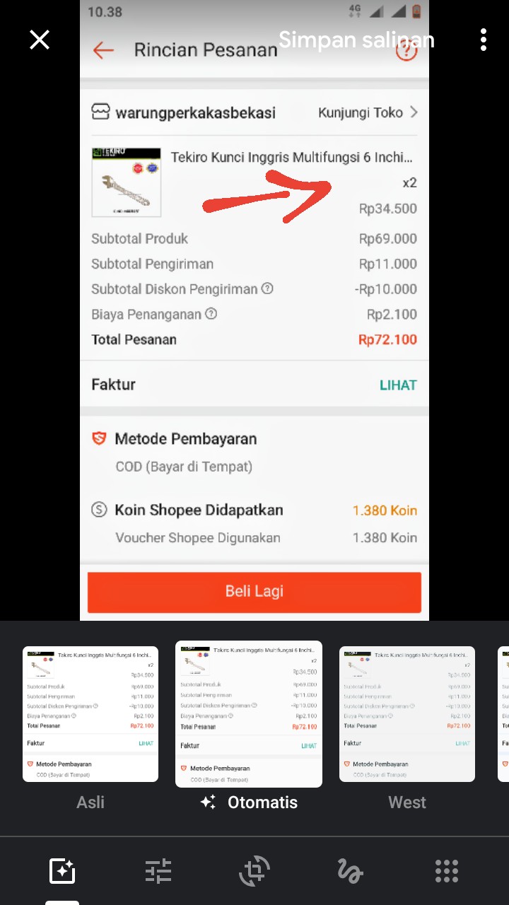 Tekiro Kunci Inggris Multifungsi 6 Inchi 1 - 20mm