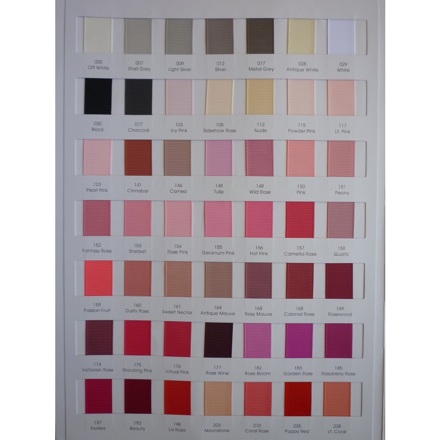 

(25 yard) Pita Grosgrain Polos ukuran 0,3 cm (1/8 inch) | Pita Import Premium | Toko Bahan Craft | Grosir Pita