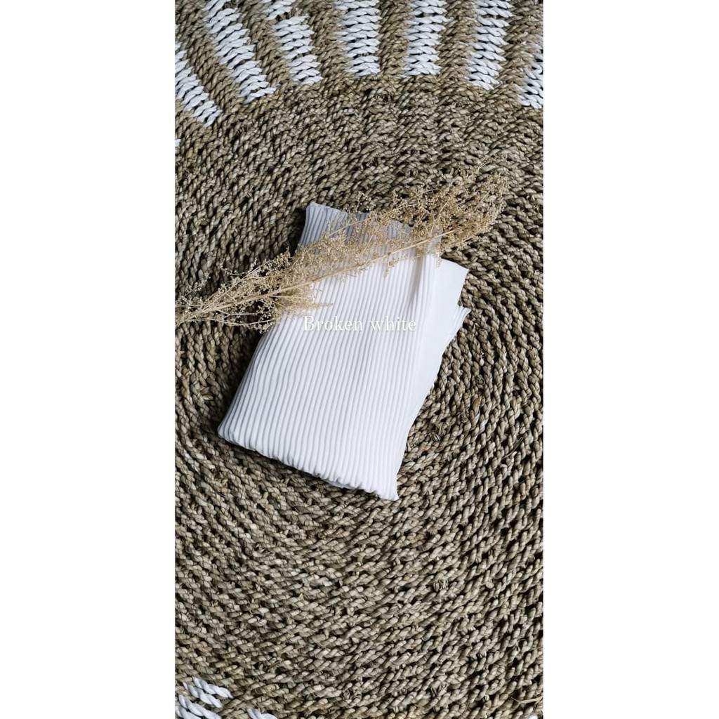 (lanjutan warna part 2)Pashmina Plisket Shawl/Pashmina Plisket Pashmina Diamond crep/Pashmina pleate-broken white