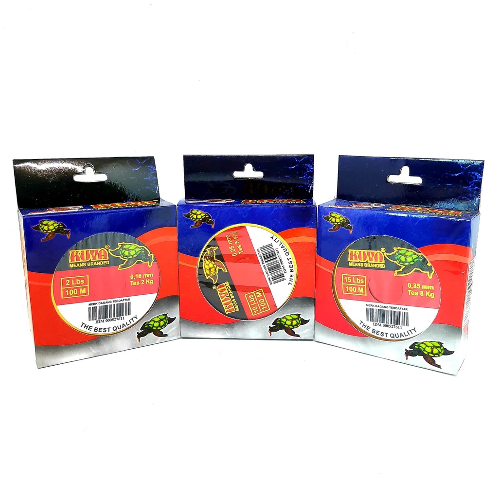 Senar Pancing CAP KUYA ASLI DUS MERAH Panjang 100M Kuat dan Lentur SUPER STRONG