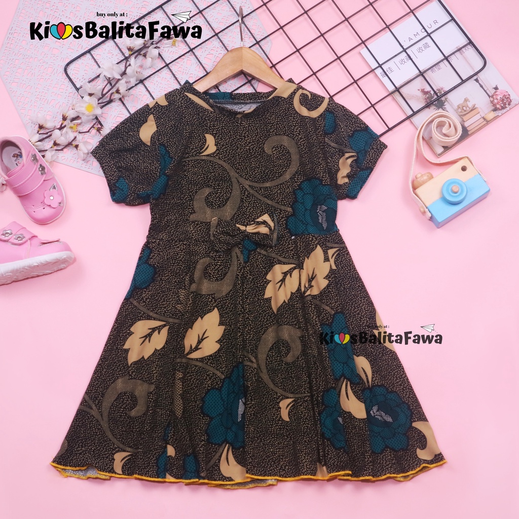 Dress Pita uk 2-3 Tahun / Dres Lengan Baju Gaun Pesta Anak Perempuan Harian Kids Adem Murah