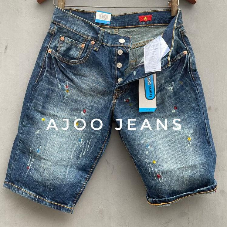 "WON.10Jn22ᴸ" Celana Pendek Import Pria 501 Bercak Fashion Made In Vietnam 🇻🇳Dan