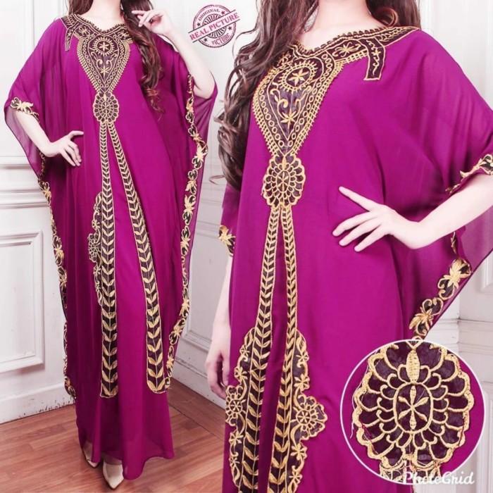 kaftan jumbo marun kuning mustard hijau pink