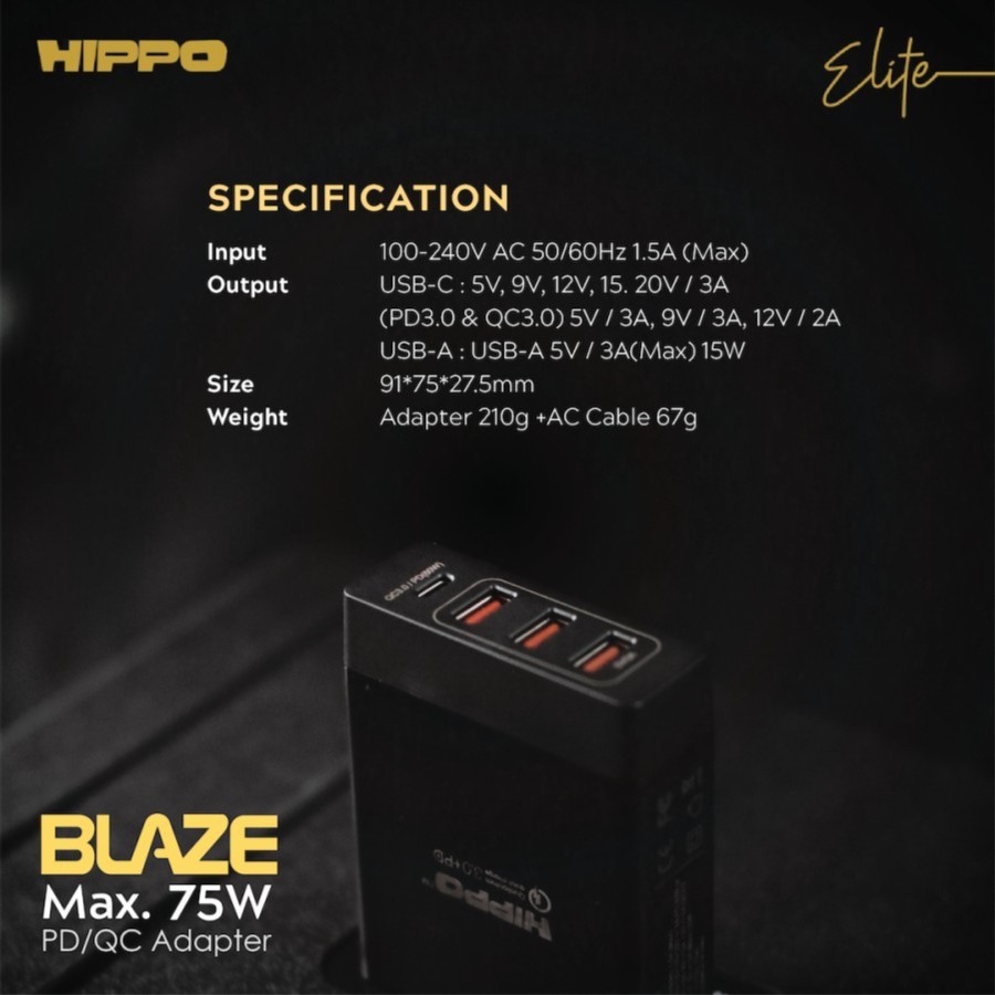 HIPPO ELITE ADAPTER BLAZE VALUE PACK 75W