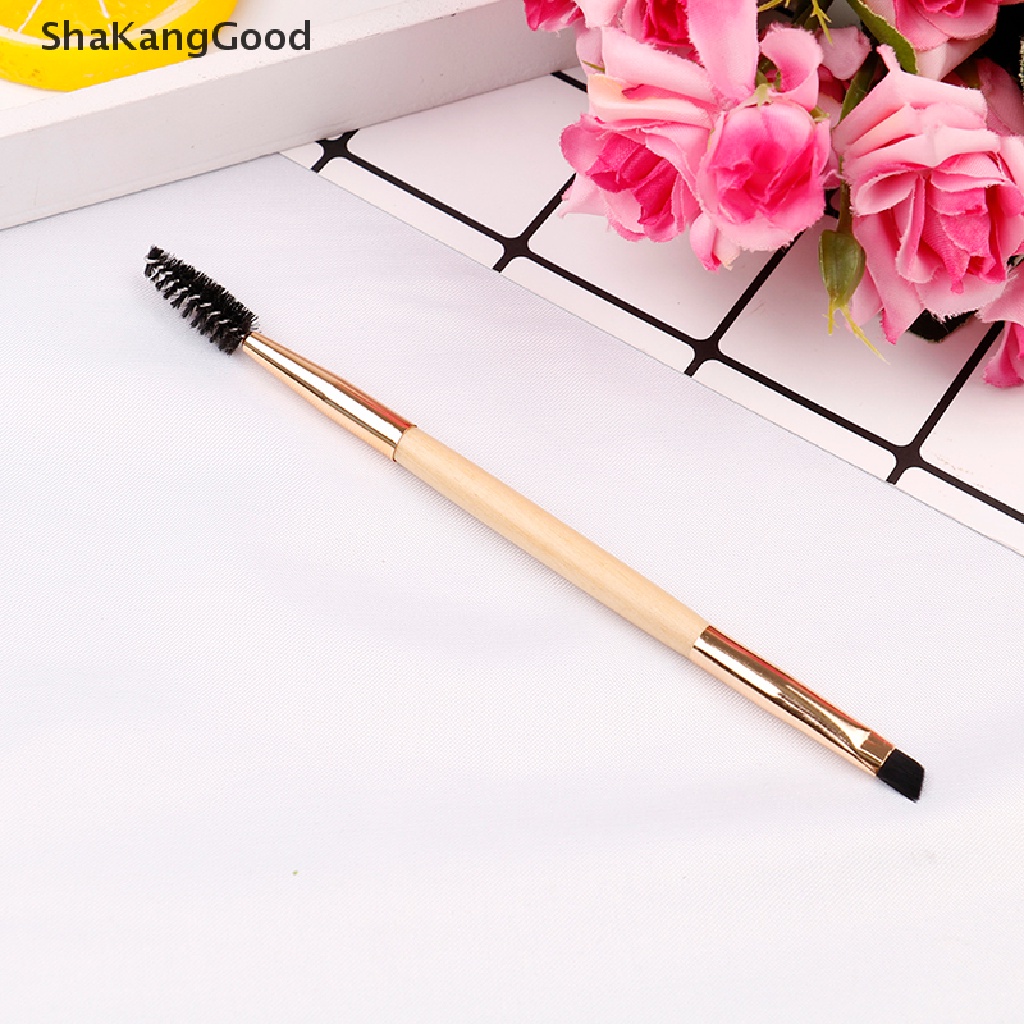 Brush Alis Dan Sisir Alis Bahan Bambu Untuk Alat makeup