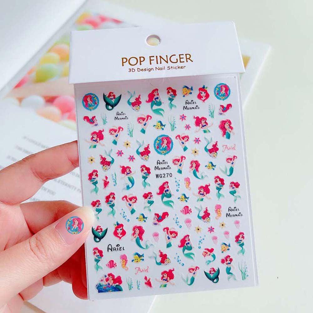 Mxbeauty Stiker Kuku Motif Kartun Anime Sophia Anna Untuk Dekorasi Nail Art / Manicure Diy