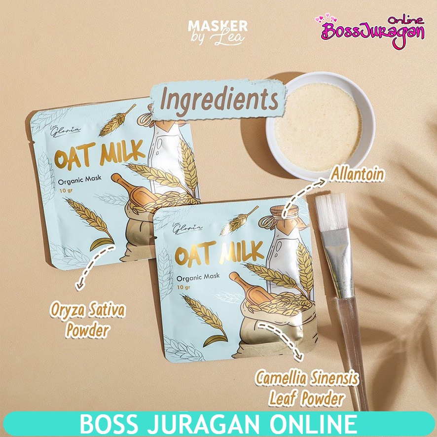 (BOSS) (BARU) LEA GLORIA ORGANIC MASK 10gr  - Lea Gloria Masker Organic 10gr Travel size