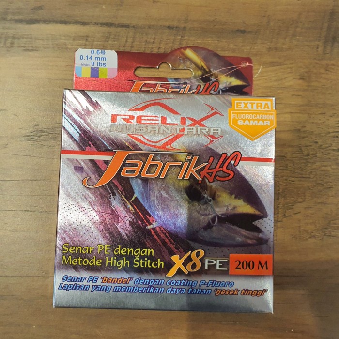 Senar PE Jabrik HS X8 Relix Nusantara PE 0,6