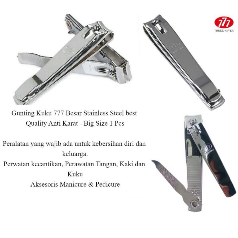 gunting kuku 777 three seven pemotong kuku