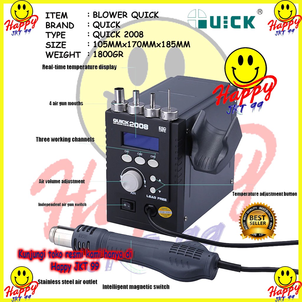 [ HAPPY JKT 99 ] BLOWER QUICK 2008 ORIGINAL SERVICE HP ANDROID IPHONE LAPTOP MACBOOK