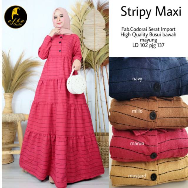 Stripy maxi by afka