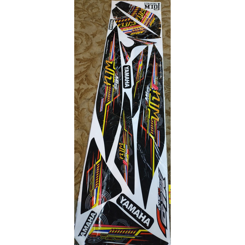 Striping variasi stiker sticker lis body bodi Motor Yamaha MIO J thailand terbaru