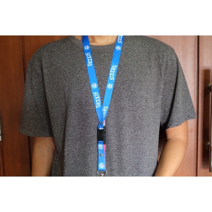 

Lanyard Philadelphia Sixers 76 ID Card Holder 2 Sisi Gantungan