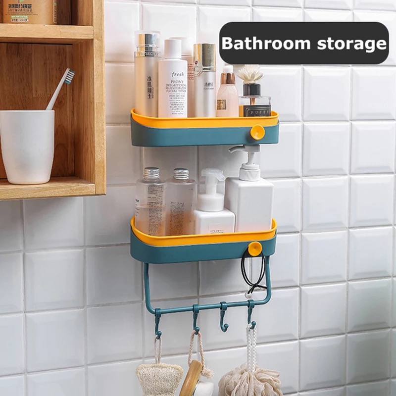 RAK BUMBU RAK KAMAR MANDI DINDING TEMPEL