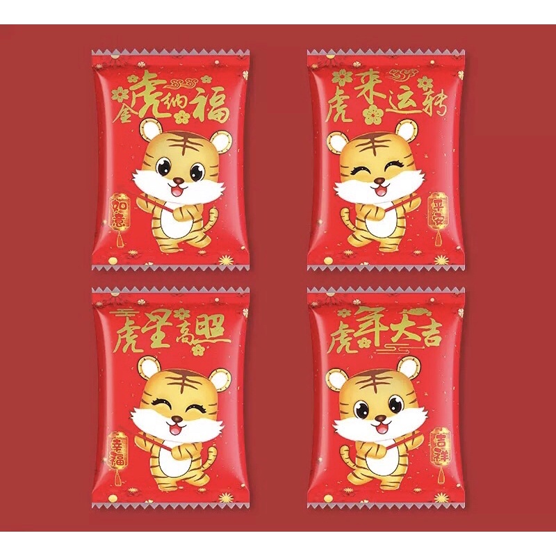 

10Pcs Plastik Cookies CNY/ Plastik Permen CNY